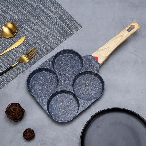 Heat-Sensing Silicone Four Hole Non-Stick Pan