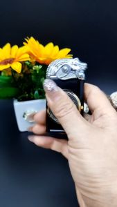 Bật Lửa Gas 2 Chế Độ HF618 Kiêm Đồng Đồ Vuông Có Hộp Đựng ( Xài Gas - 2 Chế Độ Lửa)