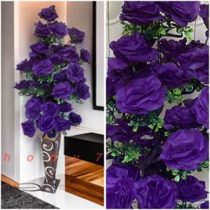 Bunga Mawar Artifisial Tinggi 110cm fullset untuk Sudut Ruangan - Mawar50