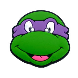 Bandai | TMNT PVC Shoe Charms Ninja Warrior Turtle Detachable Clog Shoe Decor Accessories Gift for Classic Comic Movie Character Fans
