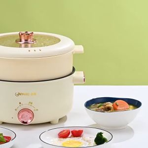 XPJL (พร้อมส่งด่วน) หม้อต้มไฟฟ้า  กระทะไฟฟ้า อเนกประสงค์พร้อมซึ้งนึ่ง  หม้อสุกี้ชาบู หม้อชาบู หม้อทอด แกงต้ม ผัด LK