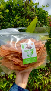 สันในไก่อบแห้ง Organic100% ขนมสุนัข ทำสดใหม่ทุกวัน ไม่ปรุงรส กรอบหอมสุดๆ