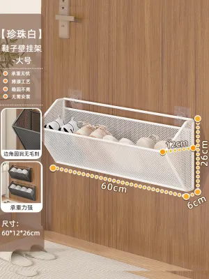 Door Mounted Multifunctional Storage Rack No Drilling Easy Installation