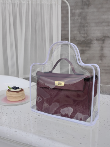 Birkin Bag Dustproof Bag Transparent and Moisture-Proof Kelly Kangkang Lindy Vegetable Basket Luxury Bag Storage Protective Cover