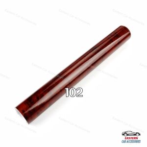 30x100cm Car Vinyl Sticker Wood Film Grain High Glossy Film Wrap DIY Interior Decorative Accessories