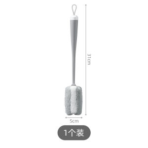 Japan Sponge Cup Brush Cleaning Brush For Home Baby Bottle Brush Long Handle Vacuum Cup Multi-Functional Cleaning and Washing Cup Brush Tea Stains