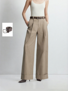 Vero Moda | Quần Rộng Dễ Tháo Dây Nịt Bằng Cotton Mới