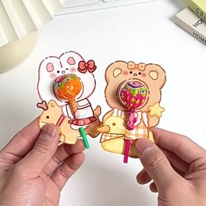 Kartu Ucapan Permen Lolipop Motif: Hadiah Pesta Unik