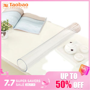 Soft Plastic Glass Transparent PVC Tablecloth Waterproof Heat Proof and Oil-Proof Disposable Desktop Tea Table Cloth Crystal Scraper Tablecloth