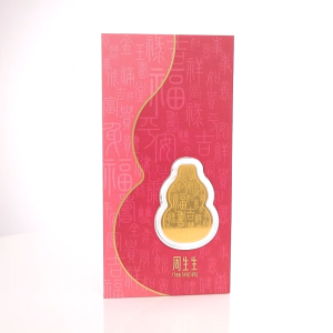 Chow Sang Sang 周生生 999.9 24K Pure Gold Gifting Collection Wulu Gourd Ingot 92036D