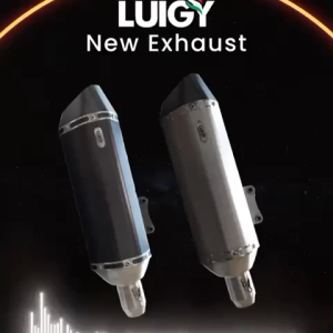 Knalpot Luigy Exhaust Ev 02 Full System Black Vespa Sprint Primavera Lx S