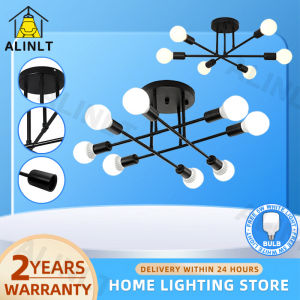 [FREE BULBS]Nordic Ceiling Light Modern Industrial Style Fixture Personality Chandelier Straight Rod Pendant Light For Living Dining Bedroom Kitchen Drop Lamp ALINLT