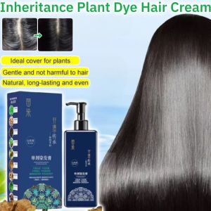 Plant Dye Hair Cream Cover White Hair Natural Coloring Not Easy Fade Herbal Hair Dye