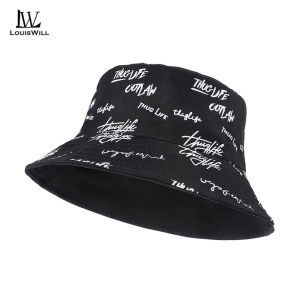 หมวกชาวประมงแฟชั่น LouisWill หมวกกันแดดสำหรับผู้ชายและผู้หญิงหมวกกันแดดลำลองใช้ได้สองด้านของชาวประมงหมวกหมวกป้องกันแสงแดดหมวกครีมกันแดดสำหรับท่องเที่ยวกลางแจ้งฤดูร้อน