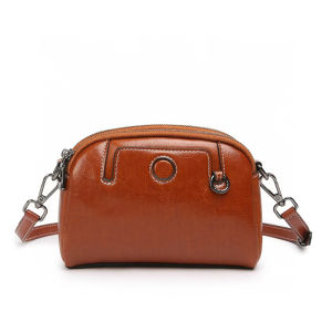 SIFULUN | Leather Small Bag Dual Zipper Large Capacity Casual Versatile