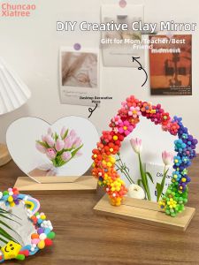 Creative Mirror DIY Kit Ultra-light Clay Colored Clay