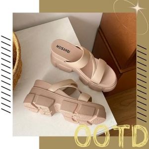 NQshop รองเท้า เสริมส้นดูมีมิติ เรียบง่าย สบาย สาย เฟชั่น ไม่ควรพลาด นํ้าหนัก เบา ราคาถูก สุดคุ้ม