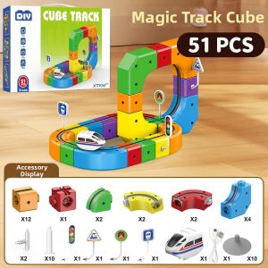 MLZH | Magnetic Educational Assembly Train Track Set