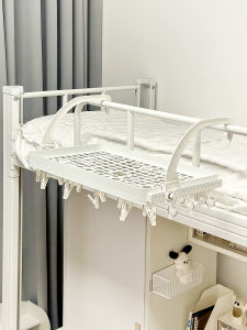 รACK ผ้ากางเกงขาวยางพาราสำหรับห้องนอน ไม่ต้องเจาะรู แขวนข้างเตียง กระโปรง ที่นอน ชั้นวางเสื้อผ้า ที่แขวนเสื้อผ้าในห้องนอน