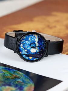 KEZZI Womens Waterproof Watch Creative Individualistic Artistic Harajuku Style Student Square Dial Leather Band Quartz Movement