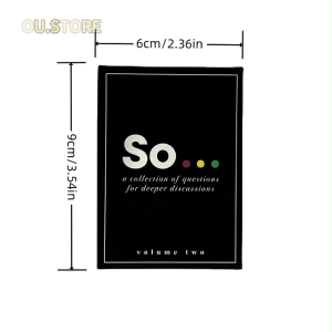 So Cards Deep Conversation Starters – Question Card Game for All Occasions (Volume Two)