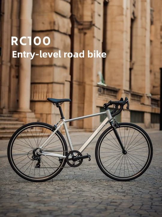 Decathlon RC100 Gravel Road Bicycle Lightweight Commuter Racing Bike Easy to Ride Aluminum Alloy Frame Unisex Spring Release