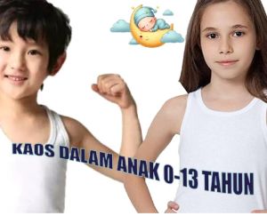 Paket 1 Lusin Kaos Dalam anak laki perempuan remaja singlet cowok