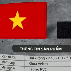 PATCH CAO SU PVC VELCRO COMBO 2 CÁI | PATCH CỜ CÁC NƯỚC 3D 80X50MM DÁN BALO ÁO MŨ TACTICAL MOLLE