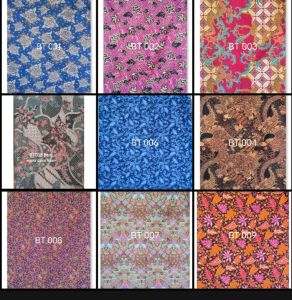 GOBEST motif kain batik printing halus lembut motif mewah harga per 0.5meter bahan batik 001-009