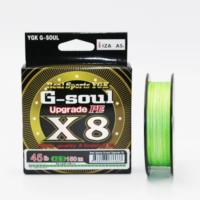 YGKPE G SOUL X8 BRAID Upgrade Braid Fishing Line Super Strong 8 Strands Multifilament PE Line 150M 200M Made In Japan 14LB-60LB
