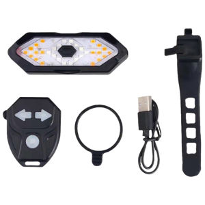 Bike Turn Signal Lights 900mAh Bicycle Turn Signal Rear Light IPX4 Waterproof Remote Bicycle Rear Light LED Bicycle Lamp