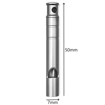 Titanium Emergency Survival Whistle with Lanyard - Ultralight Safety Whistle for Camping Hiking & Outdoor Adventures