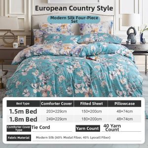 Modern Silk Bedding Set