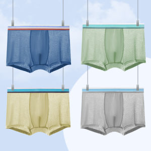 Quần lót boxer MiiOW cho bé trai  bằng lụa thoáng khí kháng khuẩn thấm hút - mùa hè
