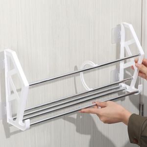 YQ Wall Mounted Shoe Organizer Slippers Rack Kitchen Organizer Hanging Rack