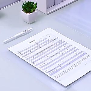 100pcs/pack A4 L-shaped Folder Classification Saving Sketching Works Clear L-type Folder For Stroage