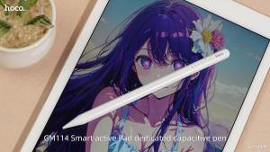 HOCO GM114 Stylus Pen Smart Active Pad Dedicated Capacitive Pen Magnetic Touch Screen Pencil For iPad Devices Support Fast Charging