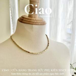 [KHÔNG ĐEN GỈ] Dây chuyền vòng cổ titan không gỉ thiết kế đính charm vuông Olwen Ciao