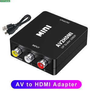 Rca Bộ chuyển đổi AV sang HDMI HD 1080P AV Để Đầu chuyển HDMI Chất Lượng Cao Mini AV2HDMI Bộ chuyển đổi video Tương Thích Với TV PS3 PS4 PC DVD Chiếu