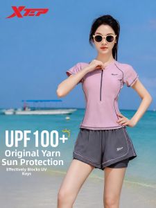 XTEP | Tummy Concealment and Slim Fit Tankini Swimsuit