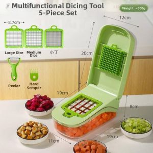 JINGZHIYU | Multipurpose Slicer Dicer Grater Shredder