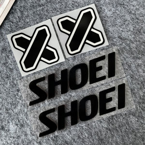 4PC For SHOEI Logo Reflective Vinyl Motorcycle Helmet Sticker for X Spirit III X Fourteen Neotec II Custom Decals
