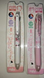 Sanrio and Chiikawa Frixion Ball 3-in-1 0.38mm (3 Colors) Eraseable Pen