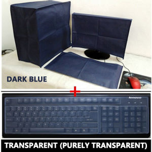 Set Computer Dust Cover Desktop Host Cover Cloth Keyboard Cover Waterproof Oxford Cloth Cover