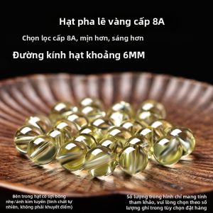 FUJINJIA | Hạt Đá Thạch Anh Vàng Cấp 8A cho DIY Dây Chuyền