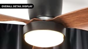 NEW 24inch ceiling fan with light modern wood ceiling fan with led light tricolor dimming 6 speed wind ceiling fan with lights and remote control fan light ceiling fans for living room bedroom dinning garage balcony