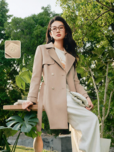 Koradior | Commuter Elegant Style Double-Breasted Coat
