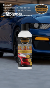 Raptors Premium Tire Black for Cars & Motorcycles: High-Gloss Shine Buy 1 Get 1 150ml