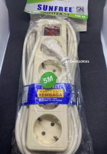 Cok Sambung 4 Lubang 5meter Sunfree