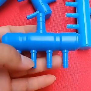 ถ่อง ยากลมพลาสติก 8 มม สีน้ำเงิน 2 / 3 / 4 / 6 / 8 / 10 ทาง สำหรับการแยกลมจากปั๊มลม